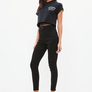 MISSGUIDED | NWT High Waisted Black Jeans